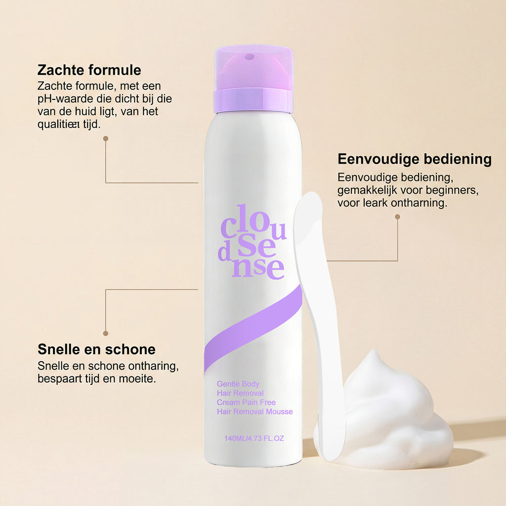 Silky Smooth Hair Removal Mousse Pain-Free & Gentle on Skin