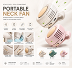 Mini Bladeless Clip-On Portable Fan