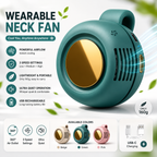 Mini Bladeless Clip-On Portable Fan