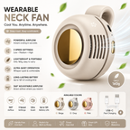 Mini Bladeless Clip-On Portable Fan