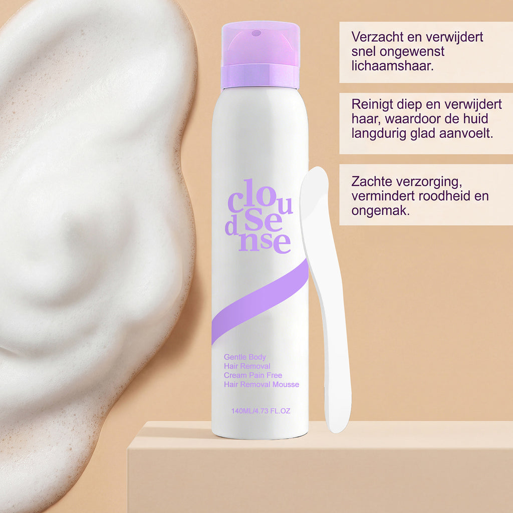 Silky Smooth Hair Removal Mousse Pain-Free & Gentle on Skin