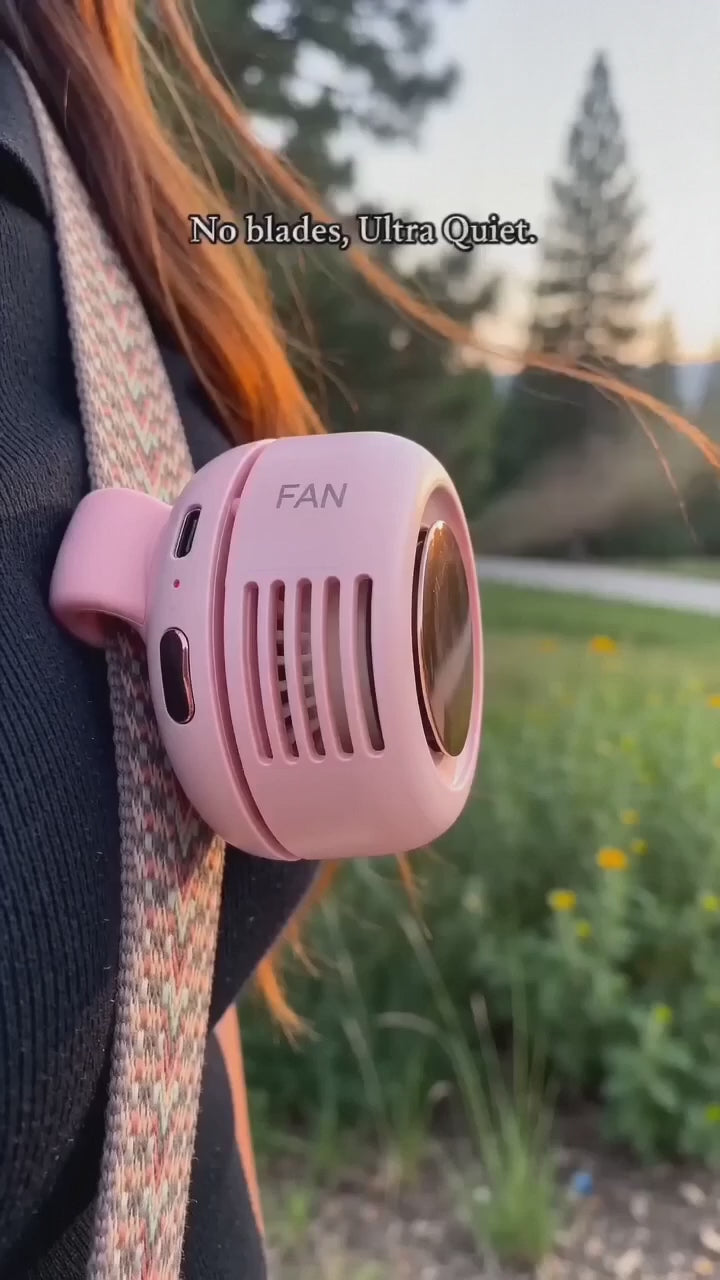 Mini Bladeless Clip-On Portable Fan